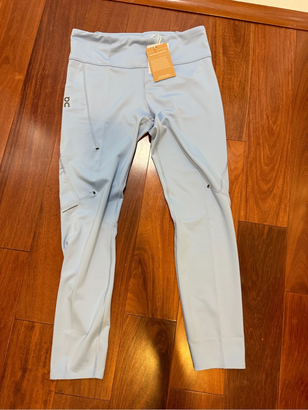 On Cloud On Running Light Blue Athletic Leggings